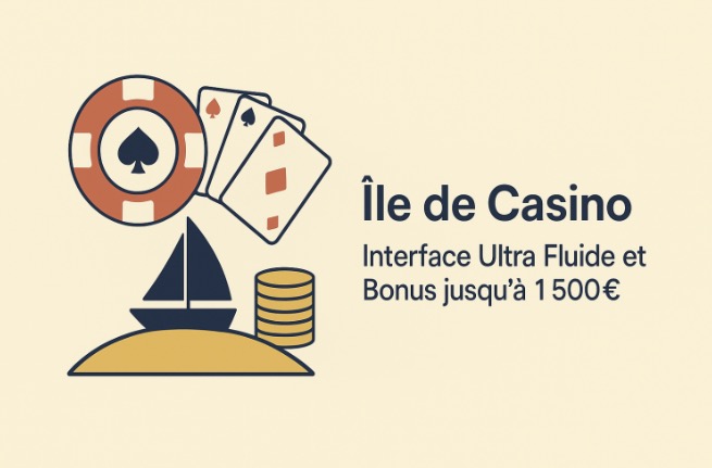 Ile de Casino : Interface Ultra Fluide et Bonus jusqu’à 1 500 €